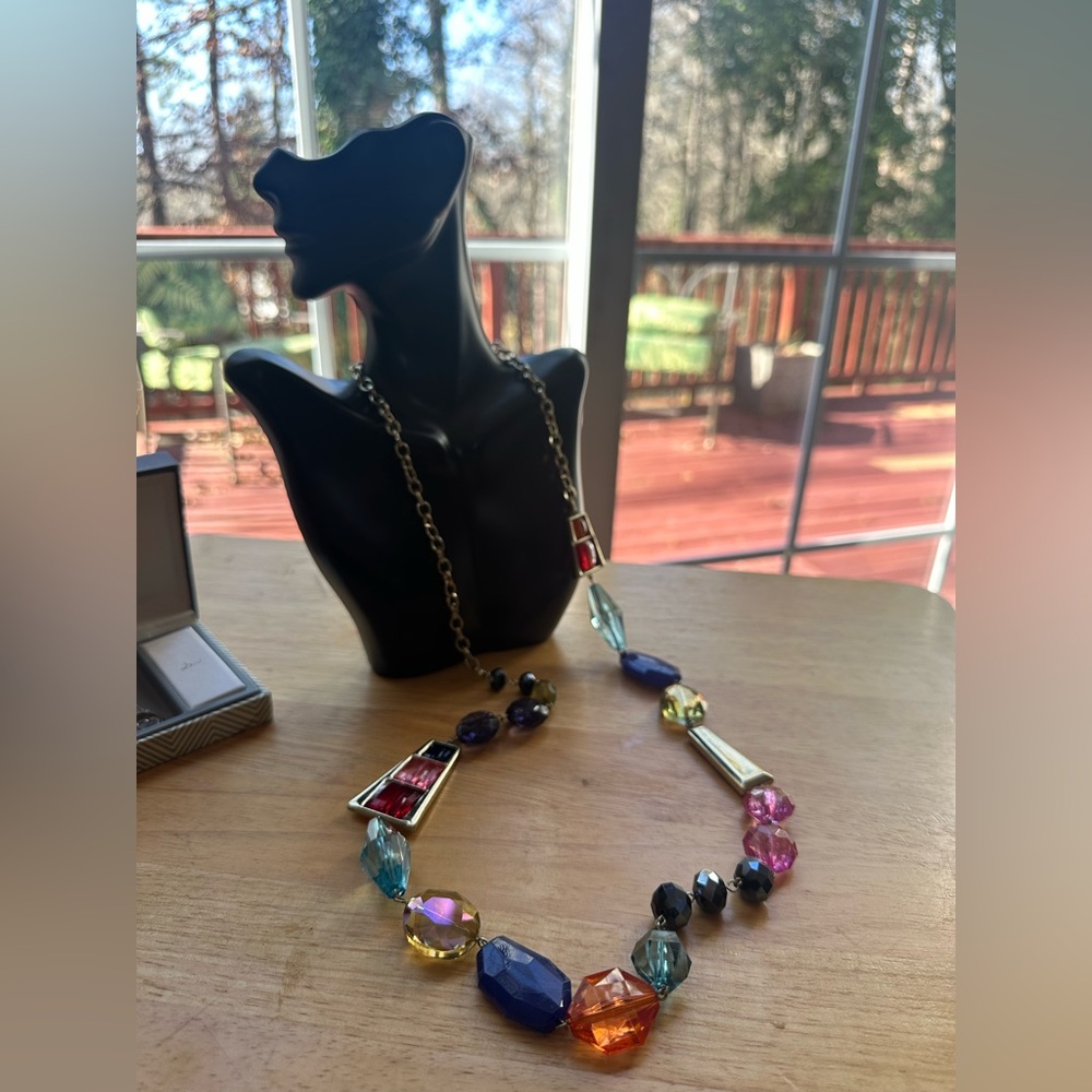 Long colorful necklace